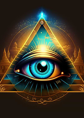 Eye inside a pyramid