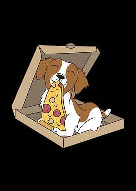Brittany Spaniel Pizza