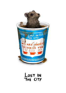 NYC Coffe Cup Rat