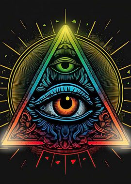Eye inside a pyramid