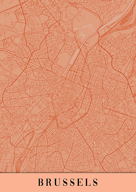 Brussels Orange Map