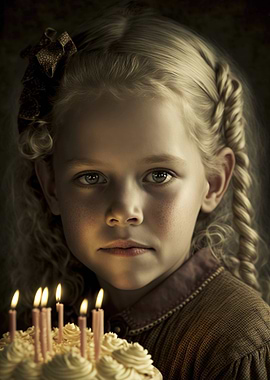 Girl With Plaited Hair