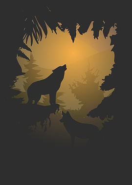 wolf silhouette 7
