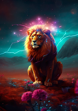 Majestic Lion on Mars