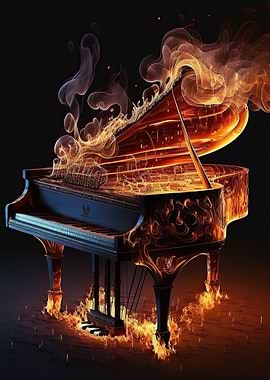 piano colorful