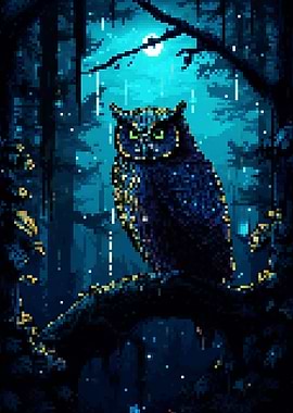The wise watcher pixel art