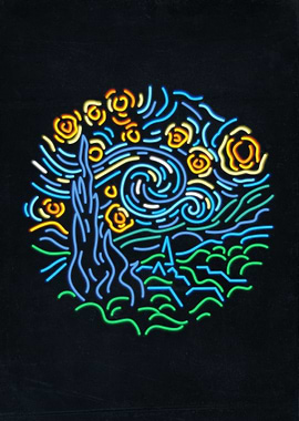 Starry Night Gogh Minimal