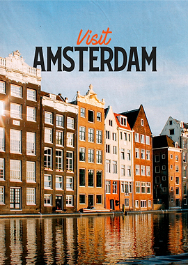 Amsterdam City Poster