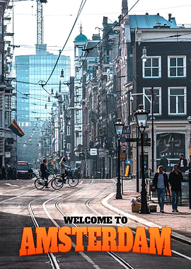 Amsterdam City Poster