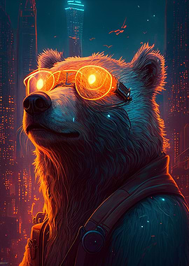 Cyberpunk Bear