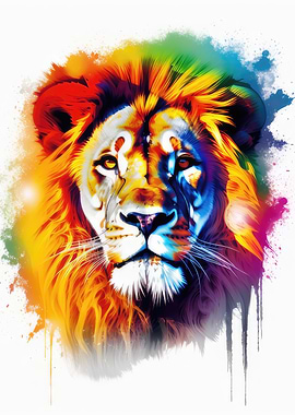 Colorful Lion