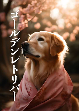 Kimono Golden Retriever