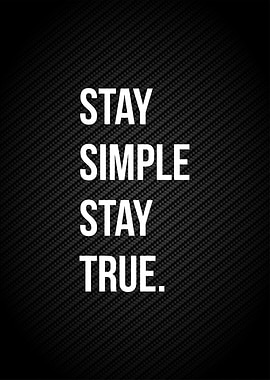 stay simple