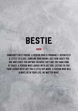bestie definition textart