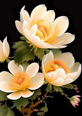 Painting of beautiful flow