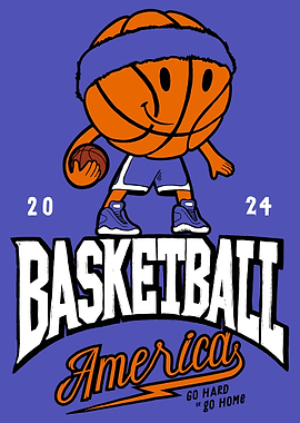 Basketball ball mascot