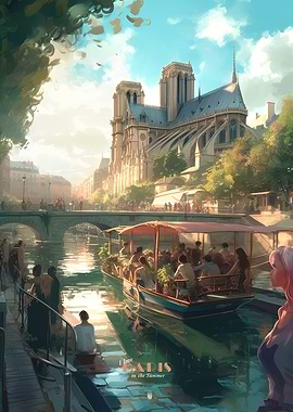 Paris Seine Scene