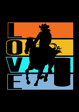 I Love Horse Barrel Racing