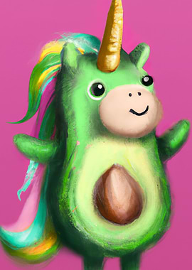 Cute Unicorn Avocado