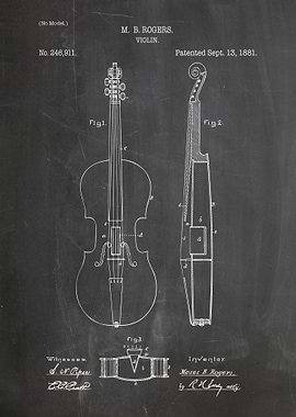 Violin patent 1881