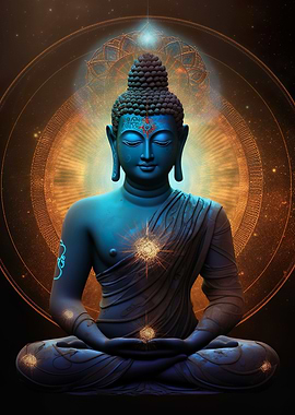 Buddha Cosmic Orb Galaxy