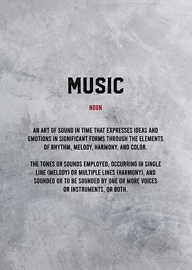 music definition textart
