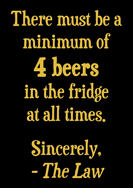 minimum of beer