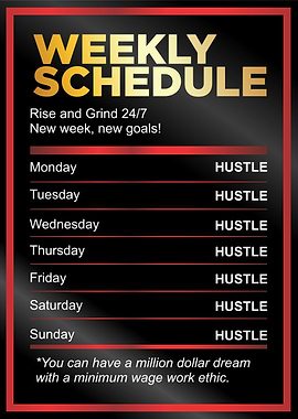 weekly schedule to success