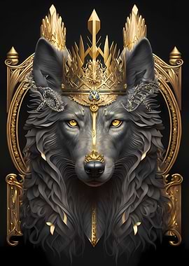 Lord Wolf Golden Art Deco