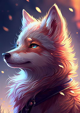 Cute Wolf Animal Cartoon