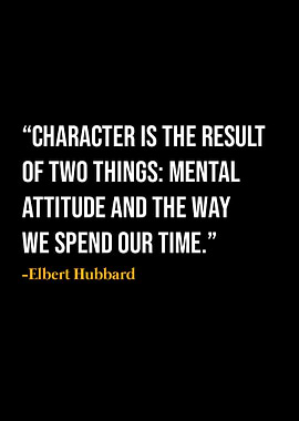 Elbert Hubbard Quote