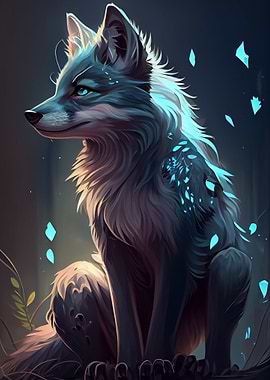 Cute Wolf Animal Cartoon