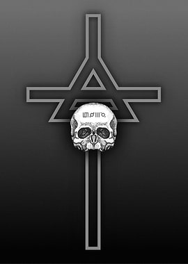 SKULL TRIANGLE AND CROSS