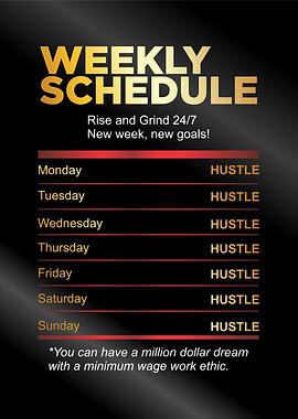 weekly schedule to success