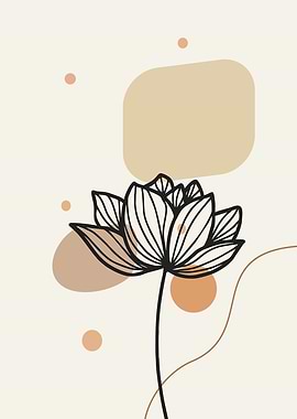 mid century flower 1