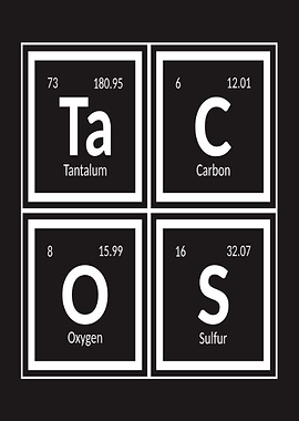 Tacos Periodic Table