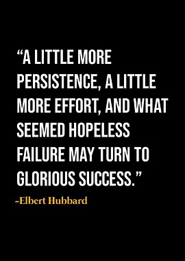 Elbert Hubbard Quote