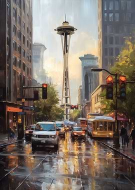 City of Coffee Seattle USA