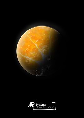 Orange Space food planet