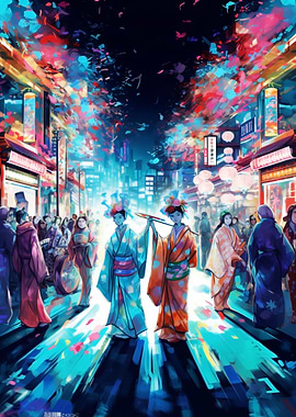 Vibrant Japanese Festival