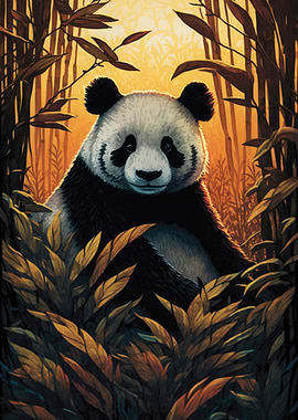 Panda Art Style 8