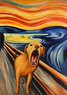 screaming dog