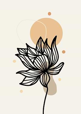 mid century flower 3