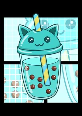 Bubble Tea Cat
