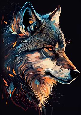 Cute Wolf Animal Cartoon