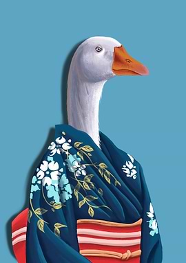 kimono duck