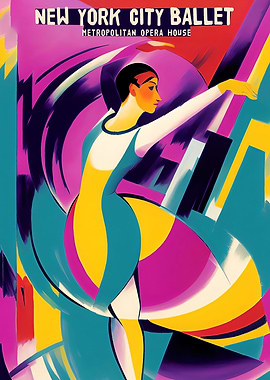 New York Ballet Poster