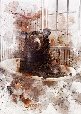 Funny Bear Bathroom