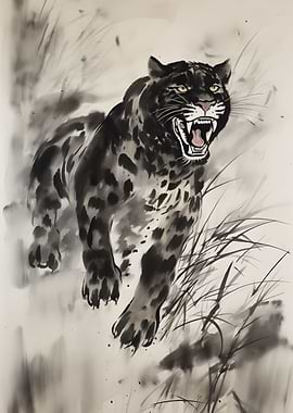 Wild Jaguar Illustration