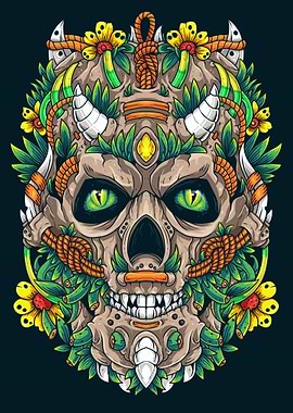 Nature Skull Art